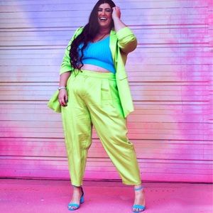 Green Suit Set: Blazer and Pants